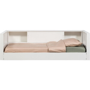 WOOOD Carter Bedbank - Grenenhout - Wit - 90x200