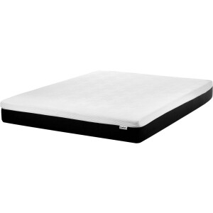 BELIANI COZY - Schuimmatras stevig - Zwart/Wit - 160 x 200 cm - Latex