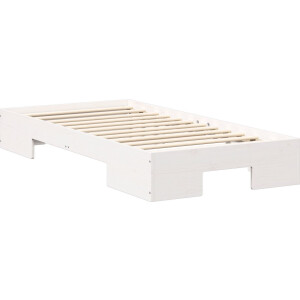 vidaXL - Bedframe - Wit - 90 - x - 190 - cm