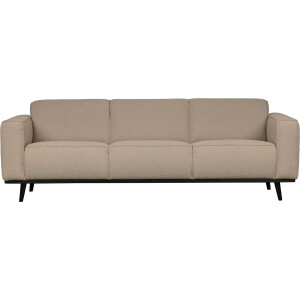 WOOOD Statement 3-Zits Bank - Boucle - Beige - 77x230x93