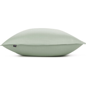 Zohome Kussensloop Satinado - Kussenhoes van 80x80 cm - Set van 2 stuks - 100% Katoen-Satijn - Groen