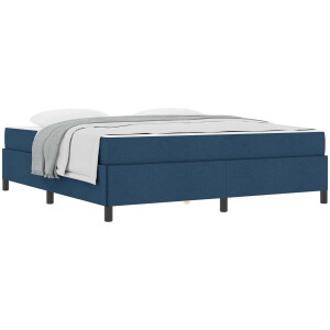 vidaXL - Boxspring - bed - Blauw - 180 - x - 200 - cm - Stof