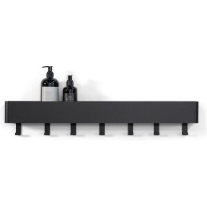 Spinder Design kapstok Multi 7 - Zwart - 7 haken - Staal