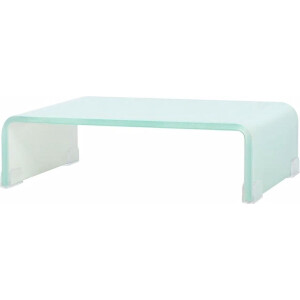vidaXL - Tv-meubel/monitorverhoger - 40x25x11 - cm - glas - groen - groen