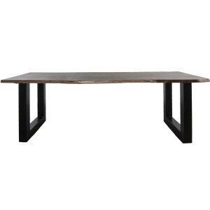 Eettafel Mats 200 cm - u poot - Boomstamblad