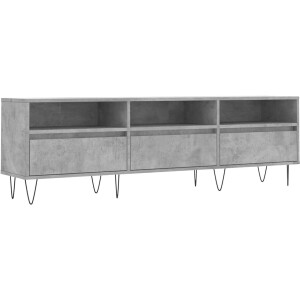 vidaXL - Tv-meubel - 150x30x44,5 - cm - bewerkt - hout - betongrijs
