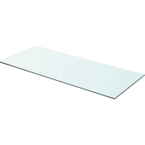 vidaXL - Wandschap - transparant - 70x30 - cm - glas