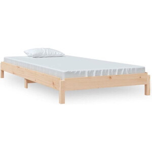 vidaXL - Bed - stapelbaar - 90x190 - cm - massief - grenenhout