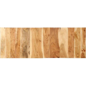 vidaXL - Hoofdbord - 140 - cm - massief - acaciahout