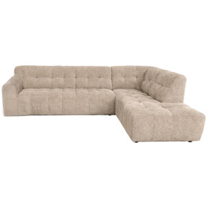Tower Living Hoekbank Memphis 3-AL + Ottoman R - Haga 30 beige