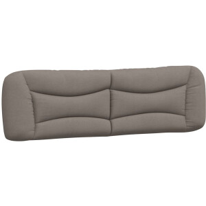 vidaXL Hoofdkussen - Hoofdbordkussen - Hoofdbordkussen Hvar 180 cm stof taupe - Slaapcomfort - Tapijt Beige - Sierlijk Design