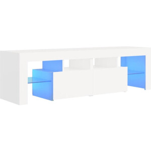 vidaXL - Tv-meubel - met - LED-verlichting - 140x36,5x40 - cm - wit