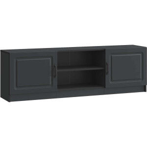vidaXL - TV - Kast - Zwart - 150 - x - 31 - x - 47 - cm - Bewerkt - hout