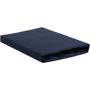 Ambiante Katoen - Topper Hoeslaken - 120x200 - Donker Blauw