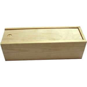 5x champagne kist met schuifdeksel 37x12x11cm - inclusief gratis houtwol