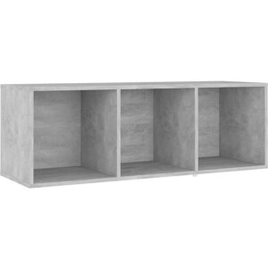vidaXL - Tv-meubel - 107x35x37 - cm - bewerkt - hout - betongrijs