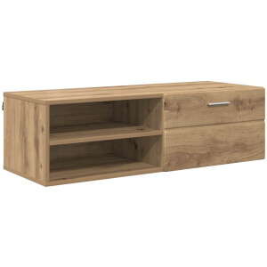 vidaXL - Houten - Kast - Artisan - Eiken - 100,5 - x - 39 - x - 30 - cm - Bewerkt - hout