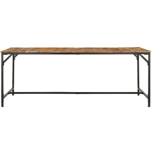 vidaXL - Eettafel - 200x100x75 - cm - massief - hout - ruw - mangohout