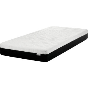 SPONGY - Schuimmatras stevig - Zwart/Wit - 90 x 200 cm - Traagschuim