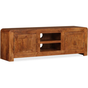 vidaXL - Tv-meubel - 120x30x40 - cm - massief - hout - met - honingafwerking