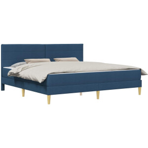 vidaXL - Bedframe - Blauw - 180 - x - 200 - cm - Polyester