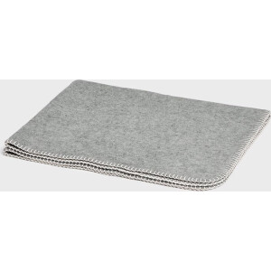 Yumeko babydeken merinowol grijs melange 75x100