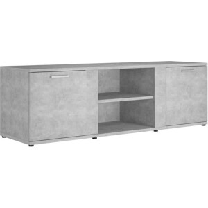 vidaXL - Tv-meubel - 120x34x37 - cm - bewerkt - hout - betongrijs