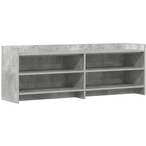 vidaXL - TV - Kast - 135 - x - 33 - x - 47 - cm - Betongrijs - Bewerkt - hout