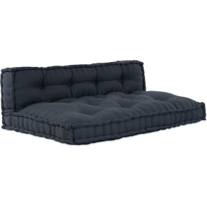 vidaXL - Modulair - bank - 2 - pcs - Antraciet - 120 - x - 80 - x - 38 - cm - Stof