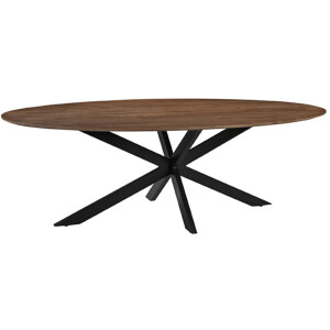 LABEL51 James Eetkamertafel - Bruin - Hout - 210 cm - Ovaal