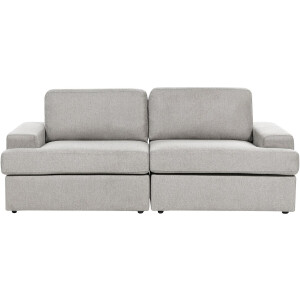 BELIANI ALLA - Driezitsbank - Lichtgrijs - Polyester