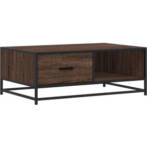 vidaXL Salontafel - 90x57x35 cm - Bruin Eikenkleur Salontafel - Salontafels - Bijzettafel - Banktafel