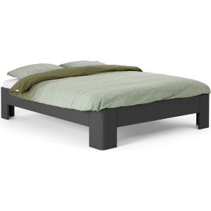 B Bright Fresh 450 Bed 140 x 200 cm - Bedframe Antraciet - Bedombouw - Instaphoogte: 45cm - Tweepersoonsbedden