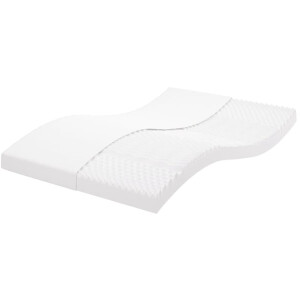 vidaXL - Schuimmatras - 7 - zones - hardheid - 20 - ILD - 140x200 - cm - wit
