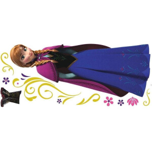 RoomMates Disney Frozen Anna with Cape - Muursticker - 13x46 cm - Multi