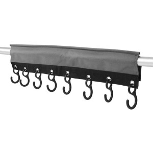ProPlus Kapstok met pees en klittenband - 8 haken - 58 cm - Compact en universeel