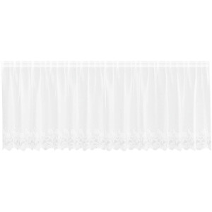 vidaXL - Lacegordijn - Wit - 80 - x - 400 - cm - Polyester