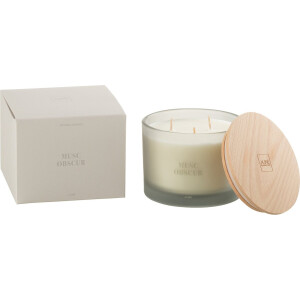 J-Line geurkaars Accords Essentiels - Musc Obscur - blauw - 28U