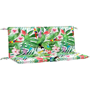 vidaXL - Tuinbankkussens - 2 - st - 120x50x7 - cm - stof - meerkleurig