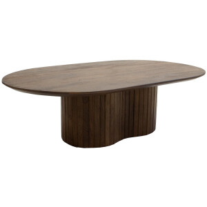 Giga Meubel Salontafel Ava - Ovaal - Mangohout - 120cm