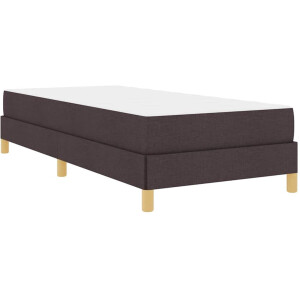 vidaXL - Boxspring - bed - Bruin - 100 - x - 200 - cm - Stof - en - Engineered - Wood