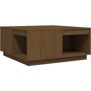 vidaXL Salontafel - Massief Grenenhout - Honingbruin Salontafel - Houten Salontafel - Grenenhout Salontafel - Salontafeltje - Bijzettafel