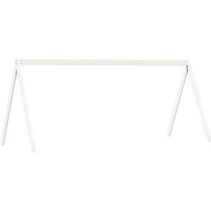 vidaXL - Kinderbedhuisje - 199x95,5x88 - cm - massief - grenenhout - wit
