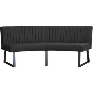 Eetkamerbank - Hengelo - stof Element donkergrijs 22 - geschikt voor ovale tafel 240 cm