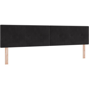 vidaXL - Hoofdbord - Zwart - 200 - cm - Fluweel