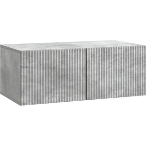 vidaXL - Wandmontage - TV-kast - 78,5 - x - 41 - x - 30 - cm - Betongrijs - Bewerkt - hout