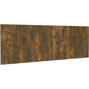 vidaXL - Hoofdbord - wandmodel - 240x1,5x80 - cm - bewerkt - hout - gerookt - eiken