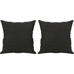 vidaXL - Sierkussens - 2 - st - 40x40 - cm - stof - zwart