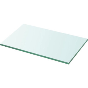 vidaXL - Wandschap - transparant - 30x15 - cm - glas