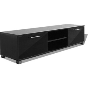 vidaXL - Tv-meubel - 120x40,5x35 - cm - hoogglans - zwart